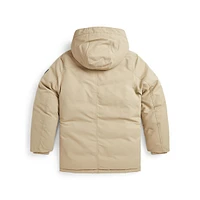 Boy's Faux-Fur-Trim Down Parka