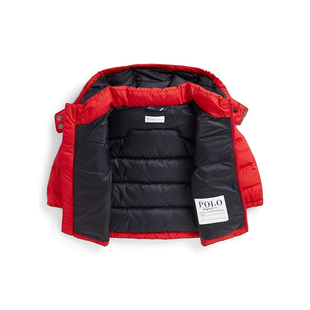 Baby Boy's Ripstop Hooded Down Jacket