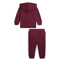 Baby Boy's 2-Piece Zip Hoodie & Joggers Set