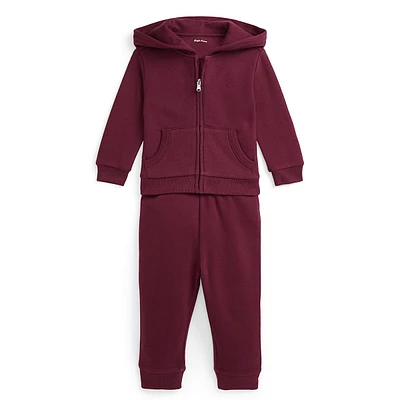 Ensemble 2 pièces sweat à capuche zippé et pantalon de jogging pour bébé garçon