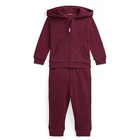 Baby Boy's 2-Piece Zip Hoodie & Joggers Set