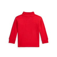 Baby's Quarter-Zip Interlock Knit Pullover