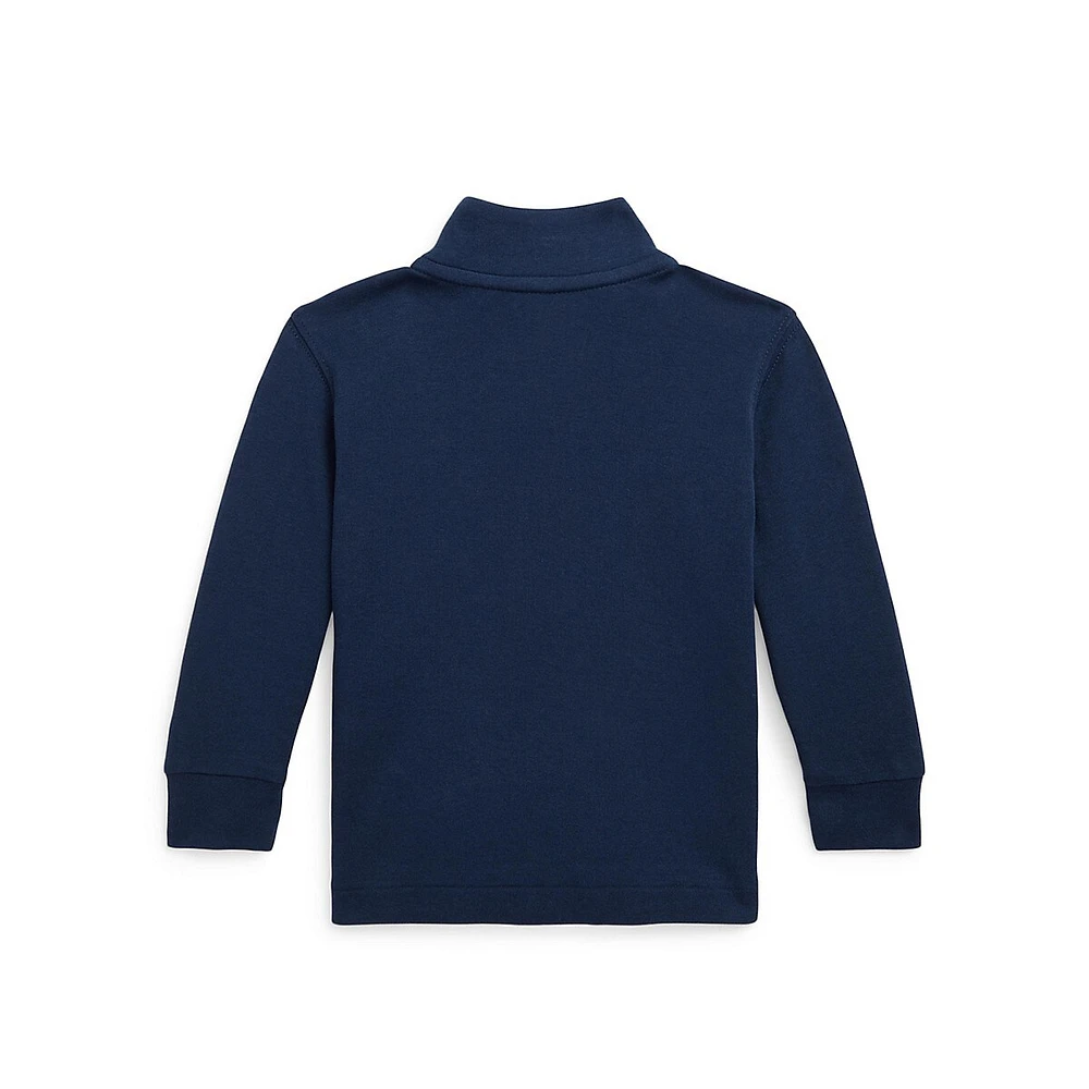 Baby Boy's Quarter-Zip Cotton Pullover