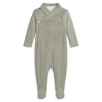 ​Baby Boy's Houndstooth Cotton Footed Coveralls