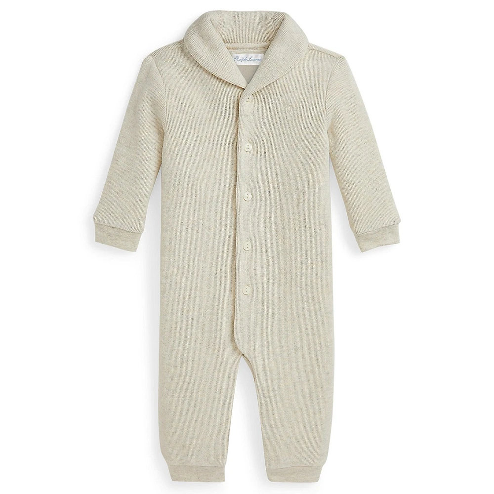 ​Baby Boy's Polo Bear Cotton Footed Coverall