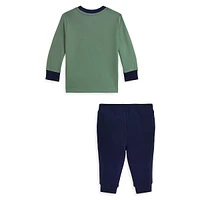 Baby Boy's 2-Piece Polo Bear Long-Sleeve T-Shirt & Joggers Set