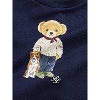 Baby Boy's Polo Bear Fleece Coverall