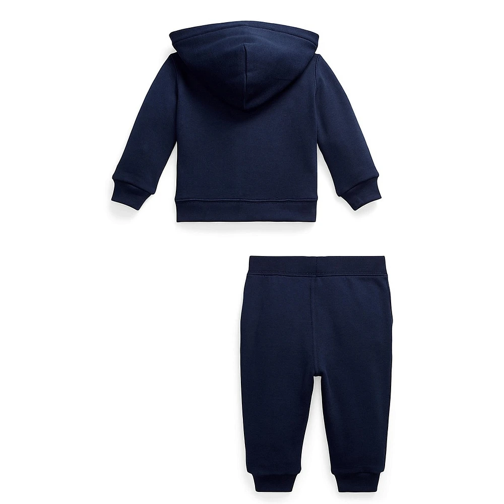 Baby Boy's 2-Piece Logo Zip Hoodie & Joggers Set