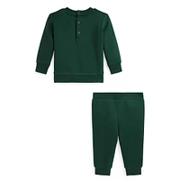 Baby Boy's 2-Piece Polo Bear Sweatshirt & Joggers Set