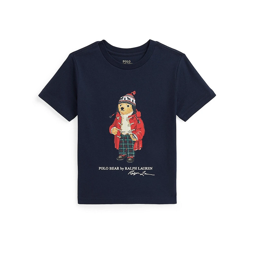 Little Boy's Polo Bear Cotton T-Shirt