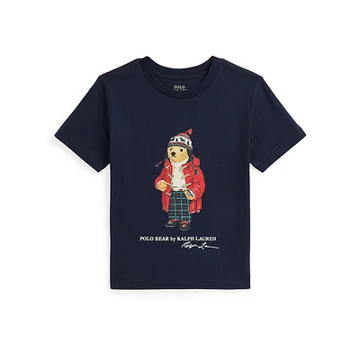 Little Boy's Polo Bear Cotton T-Shirt