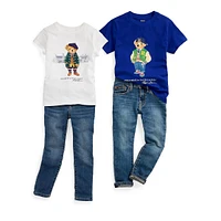 Little Boy's Polo Bear Jersey T-Shirt