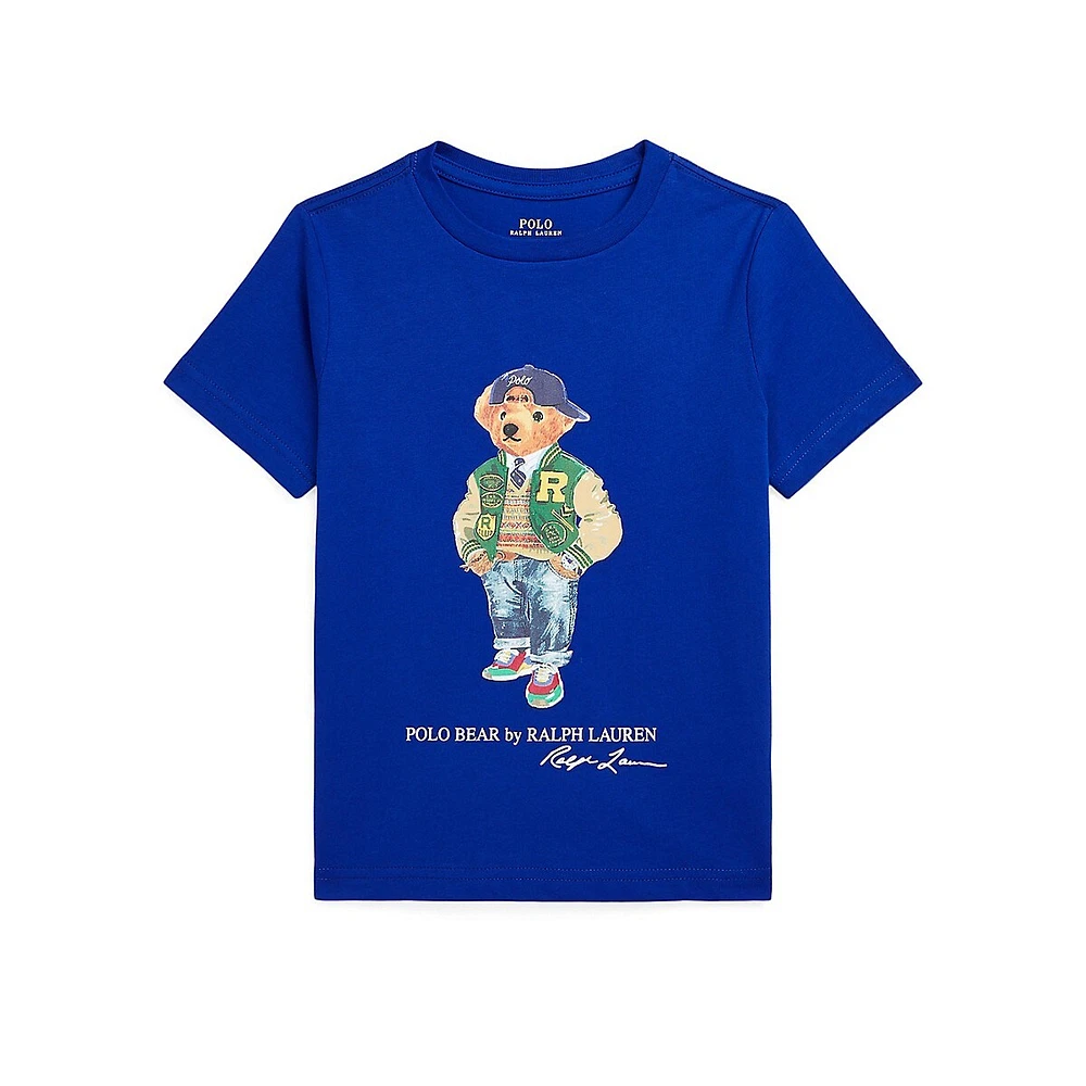 Little Boy's Polo Bear Jersey T-Shirt