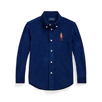 Litttle Boy's Polo Bear Corduroy Shirt