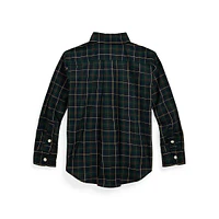 Little Boy's Plaid Cotton Poplin Shirt