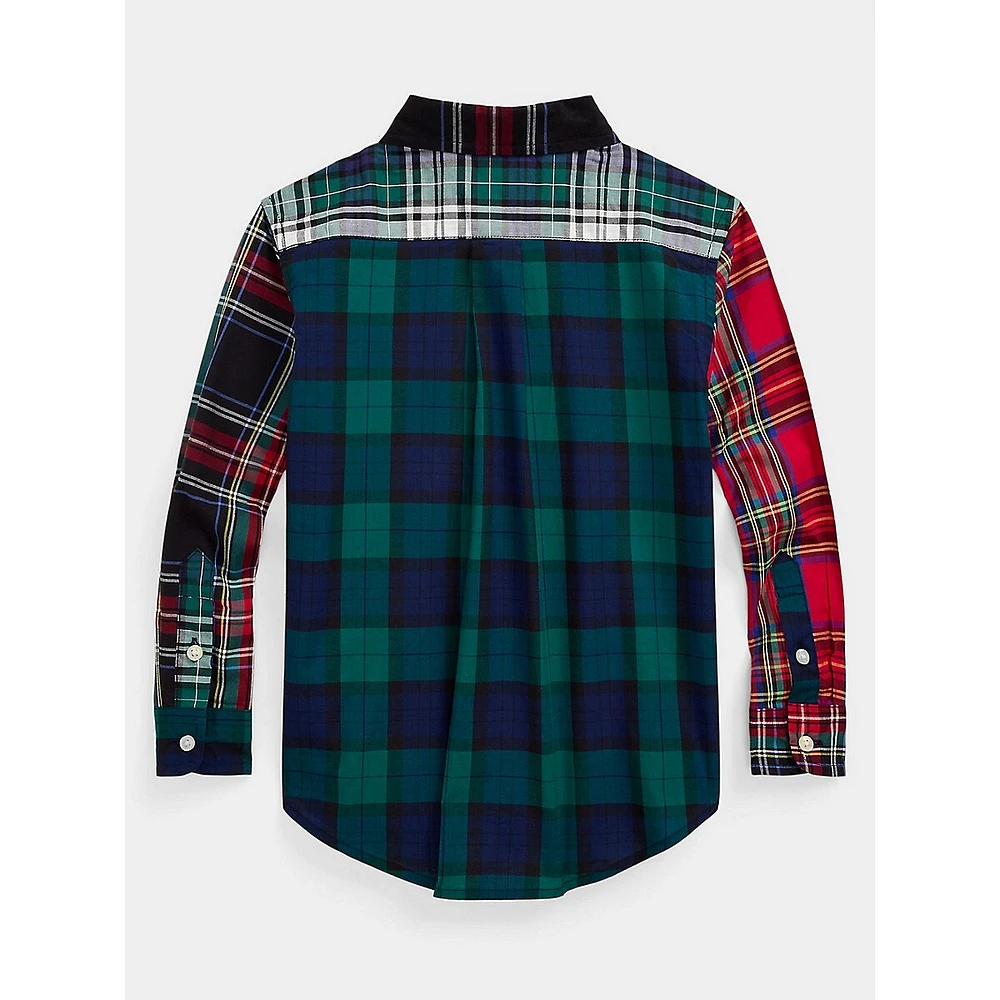 Little Boy's Plaid Cotton Fun Shirt