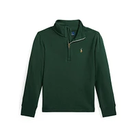 Little Boy's Cotton Interlock Quarter-Zip Pullover