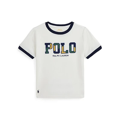 Little Boy's Corduroy-Logo Cotton Jersey T-Shirt