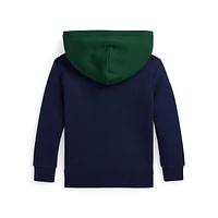 Little Boy's Logo Colourblocked Fleece Hoodie