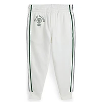 Little Boy's Side-Stripe Logo Joggers