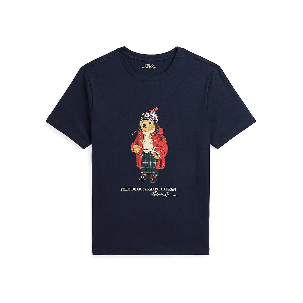 Boy's Polo Bear Cotton T-Shirt