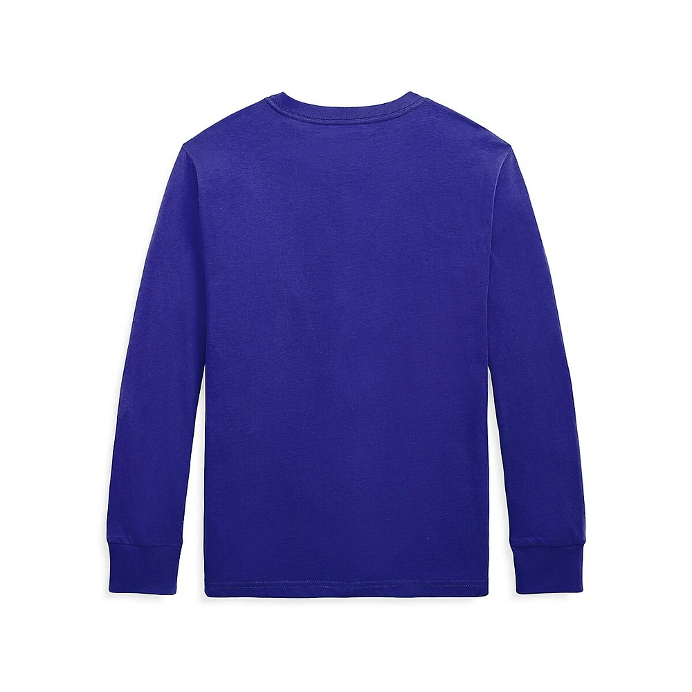 Boy's Cotton Jersey Long-Sleeve T-Shirt