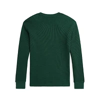 Boy's Waffle-Knit Cotton Long-Sleeve T-Shirt