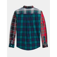 Boy's Plaid Cotton Fun Shirt