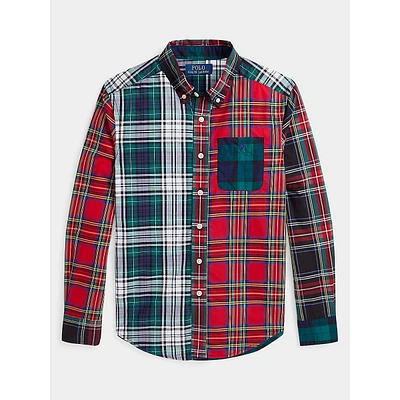 Boy's Plaid Cotton Fun Shirt