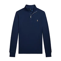 ​Boy's Interlock-Knit Quarter-Zip Pullover