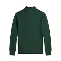 Boy's Cotton Interlock Quarter-Zip Pullover