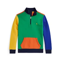 Boy's Colourblocked Quarter-Zip Sweatshirt