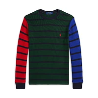 Boy's Waffle-Knit Cotton Long-Sleeve T-Shirt