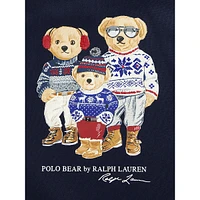 Boy's Polo Bear Family Fleece Hoodie