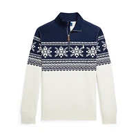 Boy's Snowflake Double-Knit Pullover