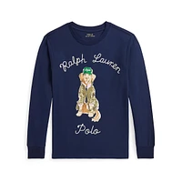 Boy's Dog Print Long-Sleeve T-Shirt