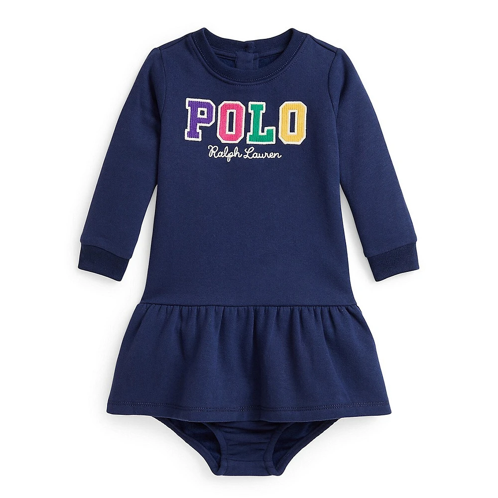 Baby Girl's Logo Fleece Dress & Bloomer