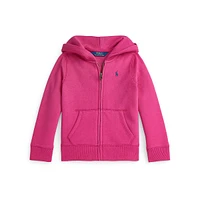 Little Girl's Full-Zip Fleece Hoodie