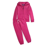 Little Girl's Fleece Jogger Pants