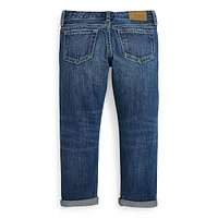 Little Girl's Astor Slim Logo Jeans