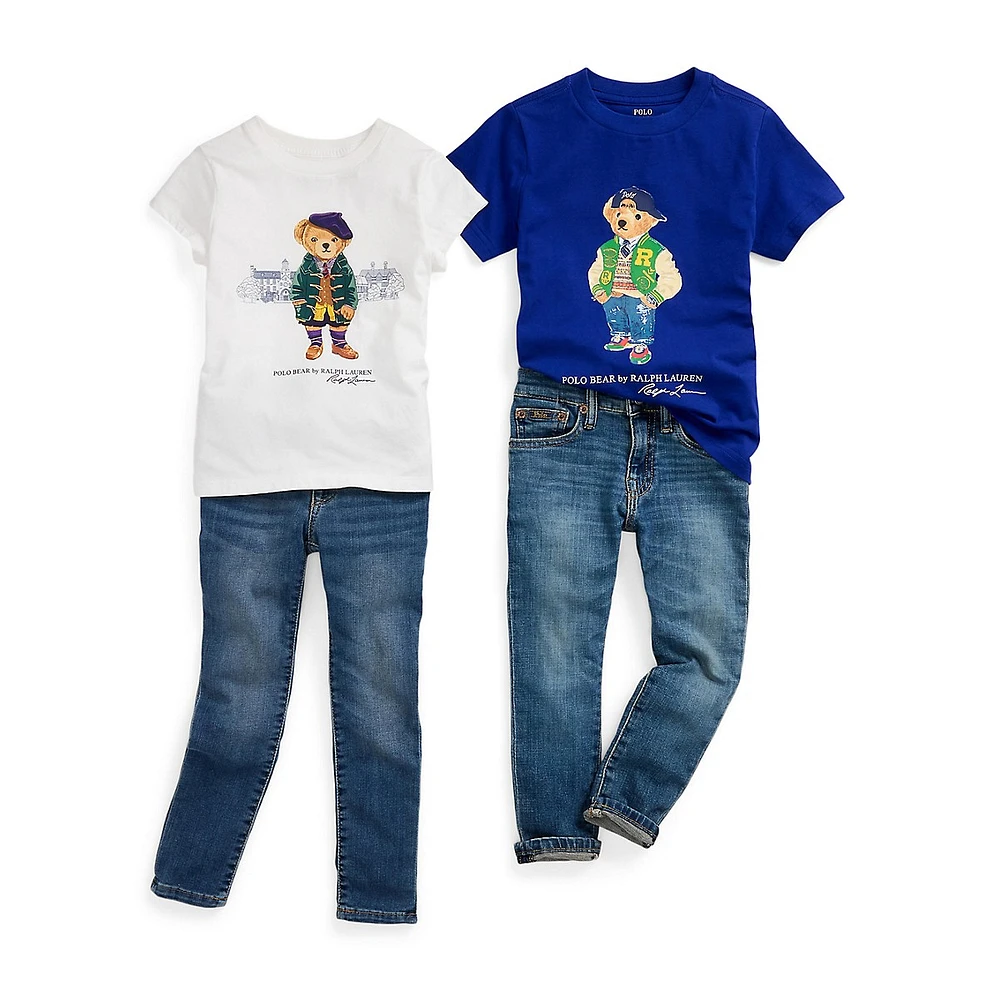 Little Girl's Polo Bear Jersey T-Shirt