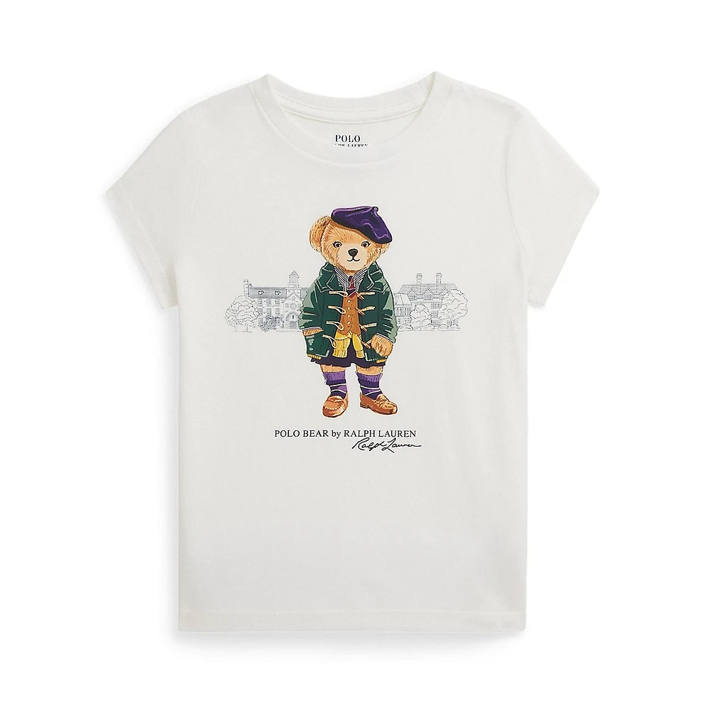 Little Girl's Polo Bear Jersey T-Shirt