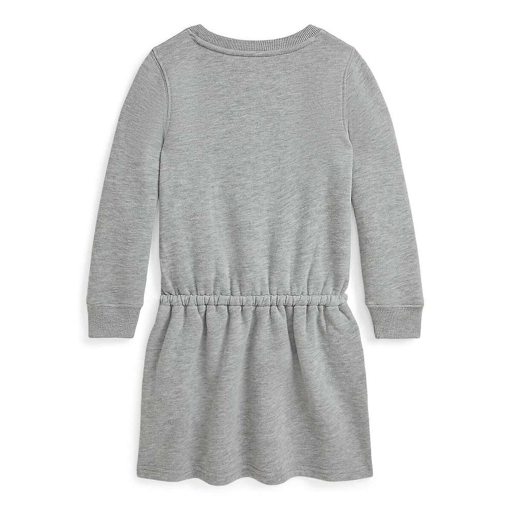 Little Girl's Polo Bear Fleece Dress