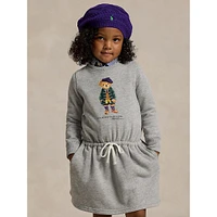 Little Girl's Polo Bear Fleece Dress