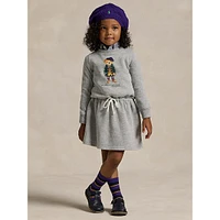 Little Girl's Polo Bear Fleece Dress