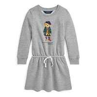 Little Girl's Polo Bear Fleece Dress