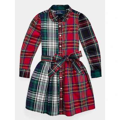 Little Girl's Plaid Fun Shirtdress