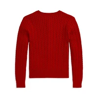 Cardigan en maille torsadée mini pour fille