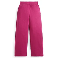 Girl's ​Wide-Leg Fleece Sweatpants