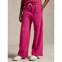 Girl's ​Wide-Leg Fleece Sweatpants